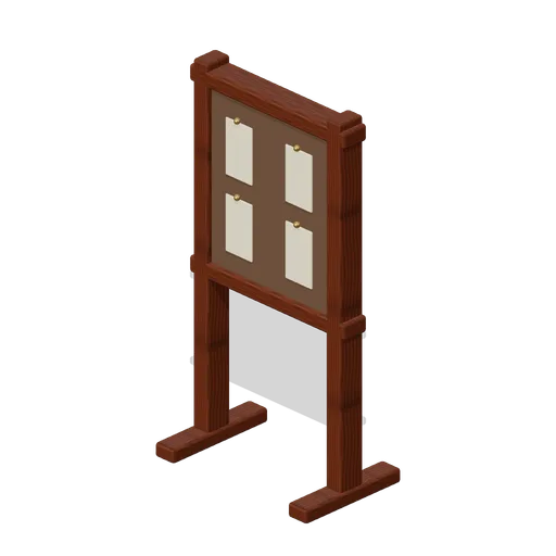 Bounty Poster Stand (Adventurers Tavern and Guild Hall)