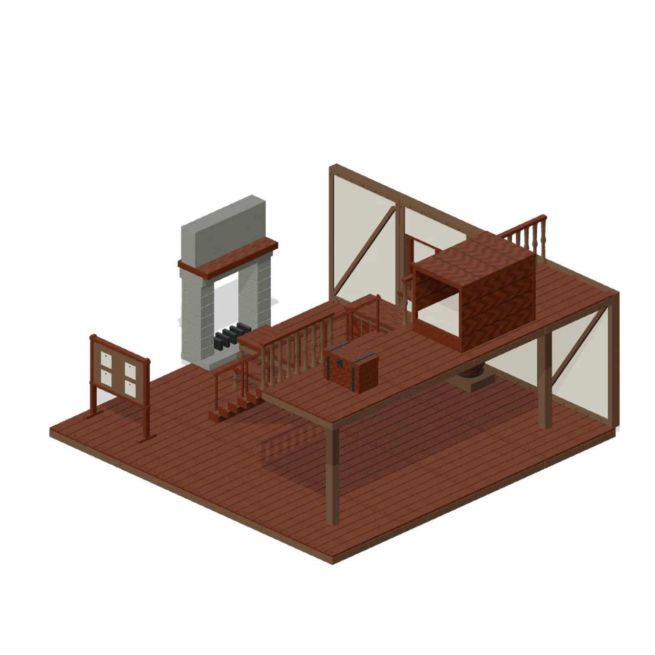 Adventurers Tavern and Guild Hall assembled scene