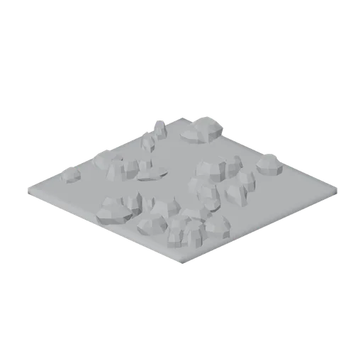 Frost-shattered blockfield tile (Alpine and Arctic Biomes)