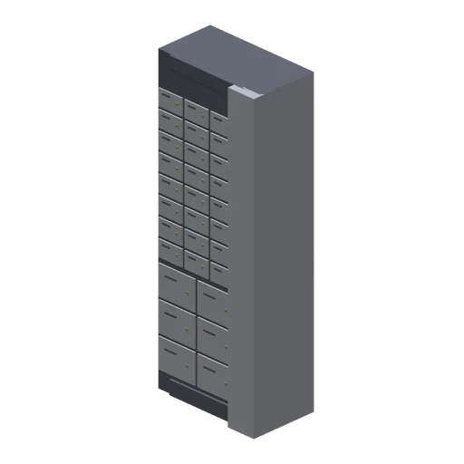 Deposit Box Wall End (Bank Vault Heist Kit)