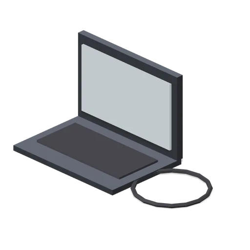Laptop with Cable (Bank Vault Heist Kit)