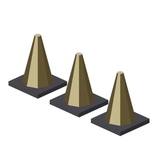 Traffic Cone Set (Bank Vault Heist Kit)