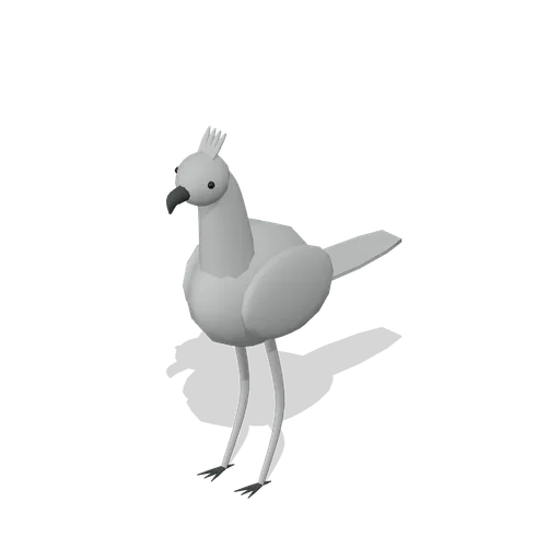 secretary bird (Birds and Flying Creatures)