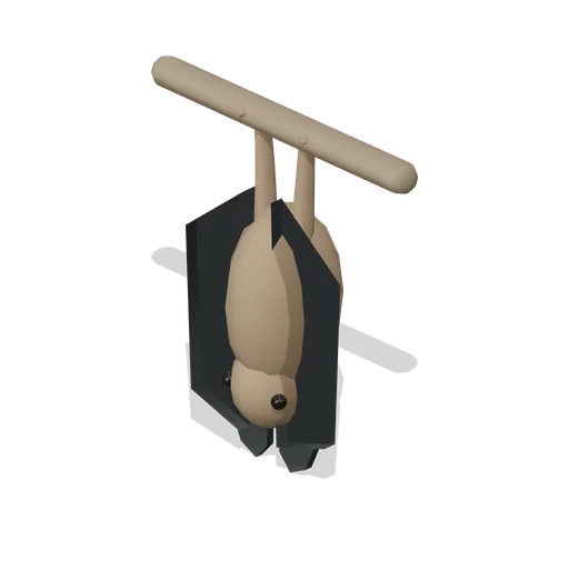 fruit bat hanging (Birds and Flying Creatures)