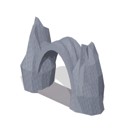 Cliff-face cave mouth (Cave and Crystal Networks)