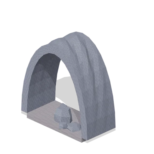 Boulder-choked cave entrance (Cave and Crystal Networks)