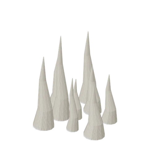Large stalagmite cluster (Cave and Crystal Networks)