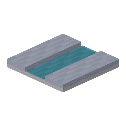 Straight cave stream tile (Cave and Crystal Networks)