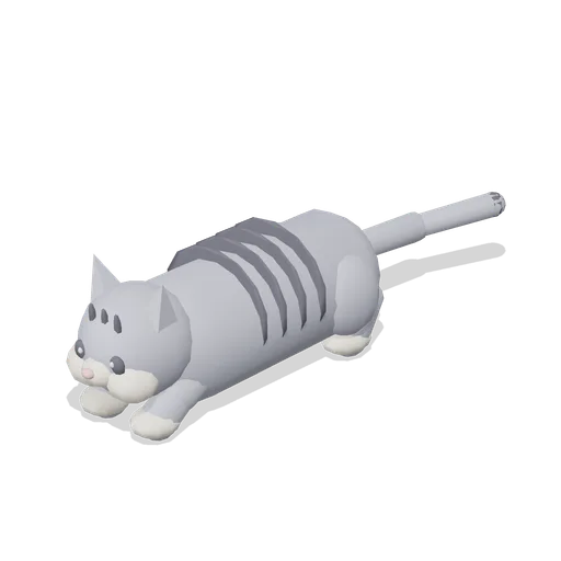 Cat Stalking (Grey Tabby) (Companion Animals and Pet Home)