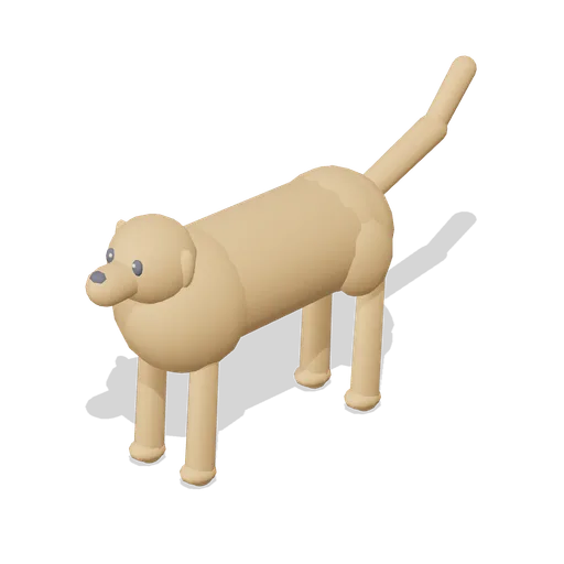 Retriever Standing (Companion Animals and Pet Home)