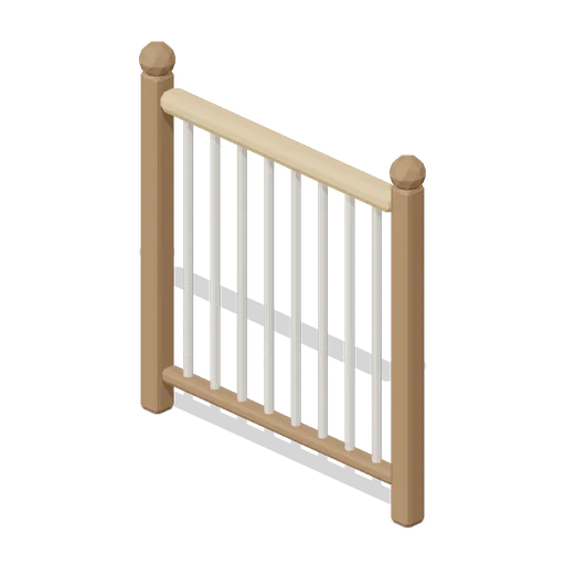 Stair Landing Rail 1 m (Cozy Home Interiors)