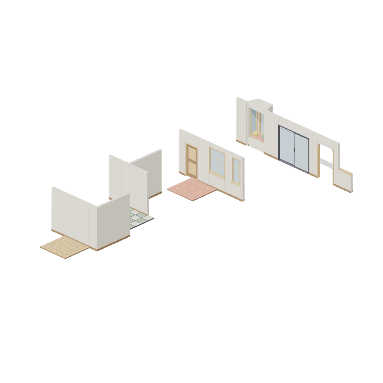 Cozy Home Interiors assembled scene