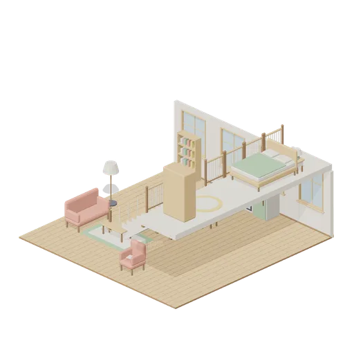 Two-Storey Cutaway Home (Cozy Home Interiors)