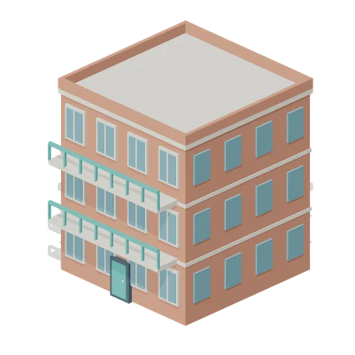 Balcony Walkup (Voxel City Districts)