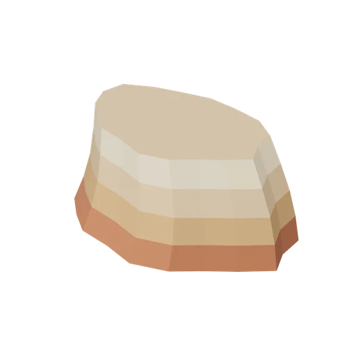 Banded sandstone block 1 (Desert Canyons and Oases)
