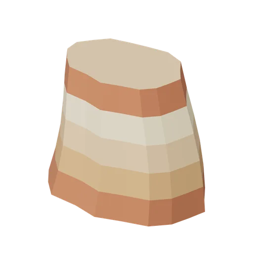 Banded sandstone block 2 (Desert Canyons and Oases)