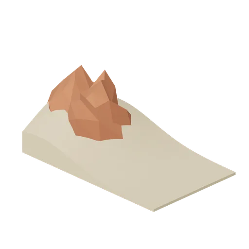 Sand drift against rock (Desert Canyons and Oases)