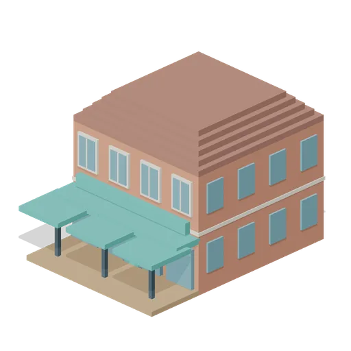 Restaurant Terrace (Voxel City Districts)