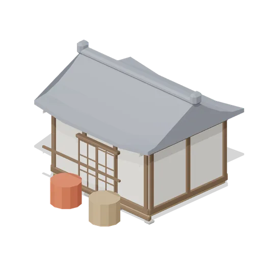 Dye Workshop (Feudal Japan Castle Town)