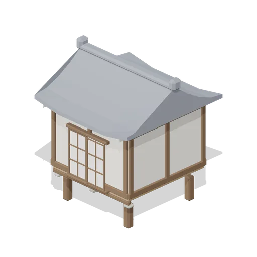 Granary Raised (Feudal Japan Castle Town)
