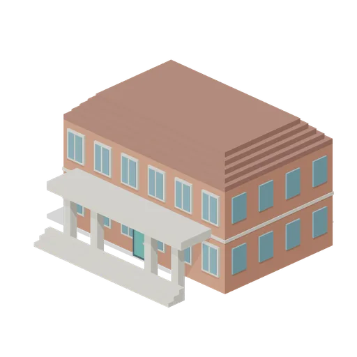 Museum Portico (Voxel City Districts)