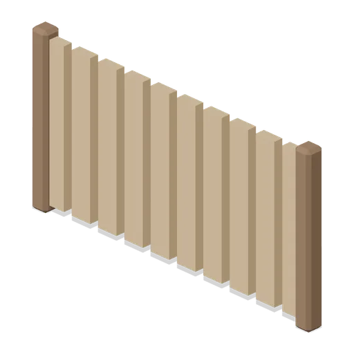 Wooden Fence (Feudal Japan Castle Town)