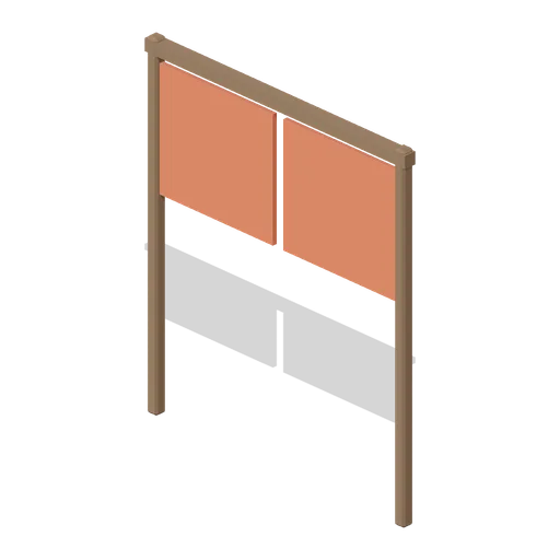 Noren Curtain Frame (Feudal Japan Castle Town)