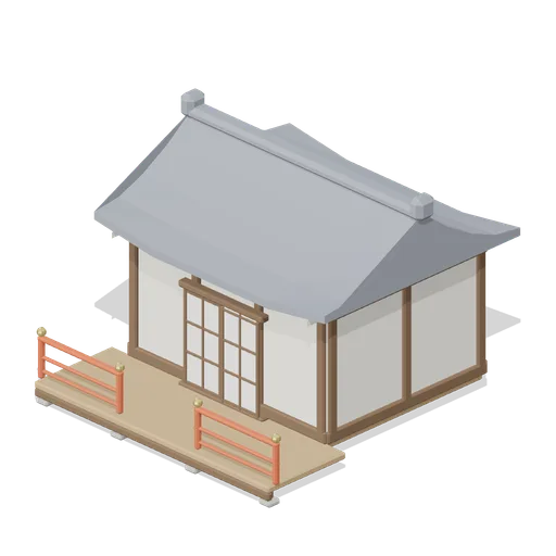 Shrine Hall (Feudal Japan Castle Town)
