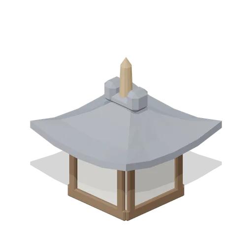 Pagoda Top Tier (Feudal Japan Castle Town)