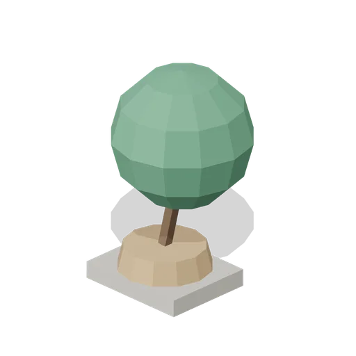 Pine On Stand (Feudal Japan Castle Town)