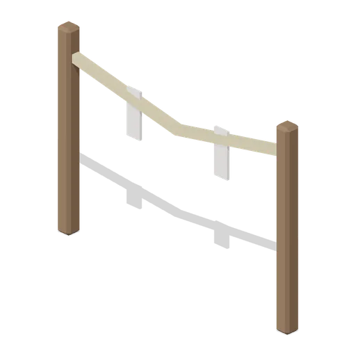Sacred Rope Posts (Feudal Japan Castle Town)
