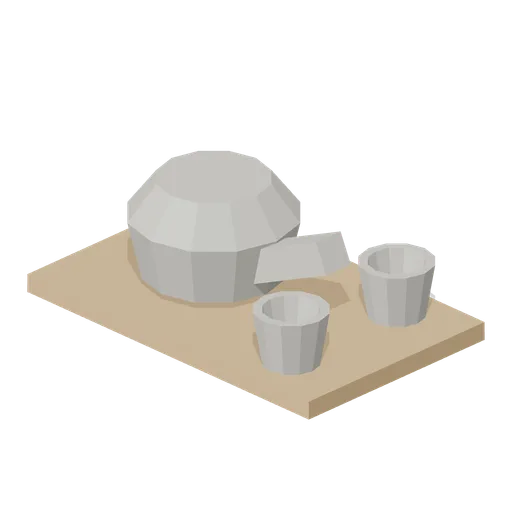 Tea Set (Feudal Japan Castle Town)
