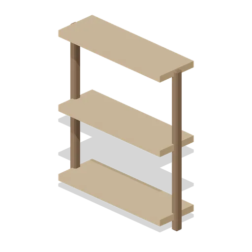 Room Divider Shelf (Feudal Japan Castle Town)