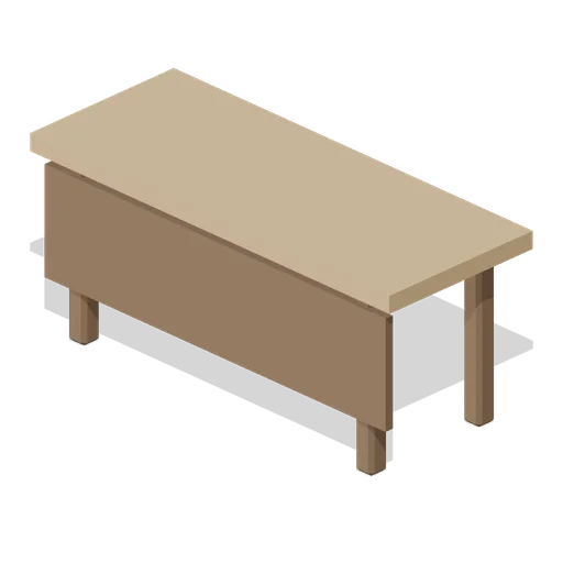Market Stall Counter (Feudal Japan Castle Town)