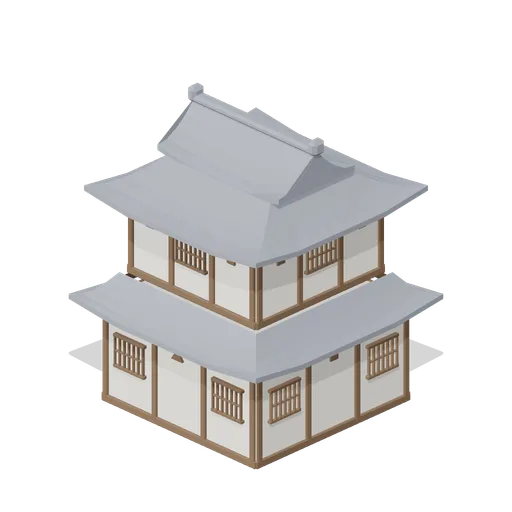 Corner Turret (Sumi-yagura) (Feudal Japan Castle Town)
