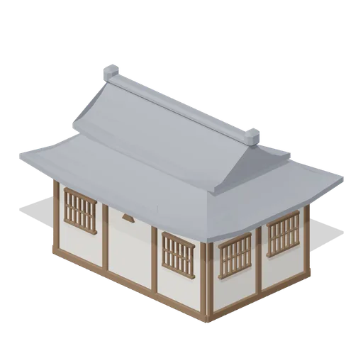 Single-Storey Turret (Hira-yagura) (Feudal Japan Castle Town)