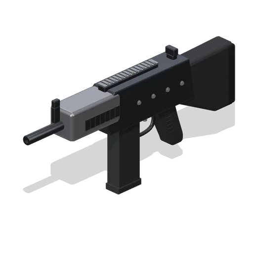 Compact submachine gun (FPS Weapon Set and Firing Range)