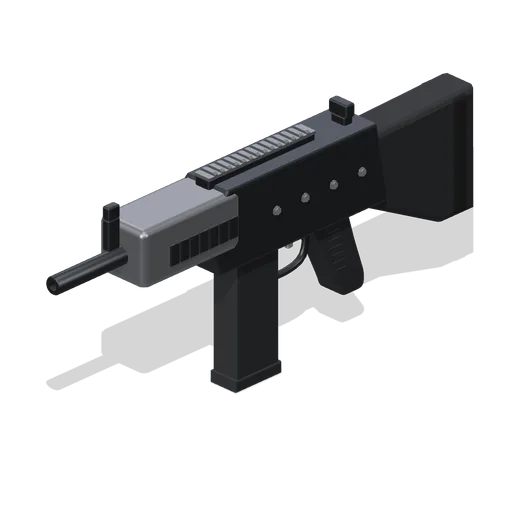 Compact submachine gun (FPS Weapon Set and Firing Range)