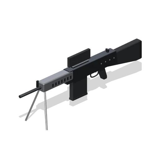 Light machine gun (FPS Weapon Set and Firing Range)