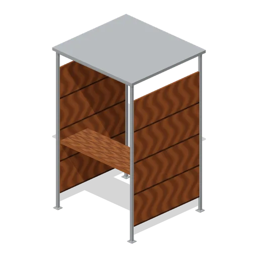 Lane booth (FPS Weapon Set and Firing Range)