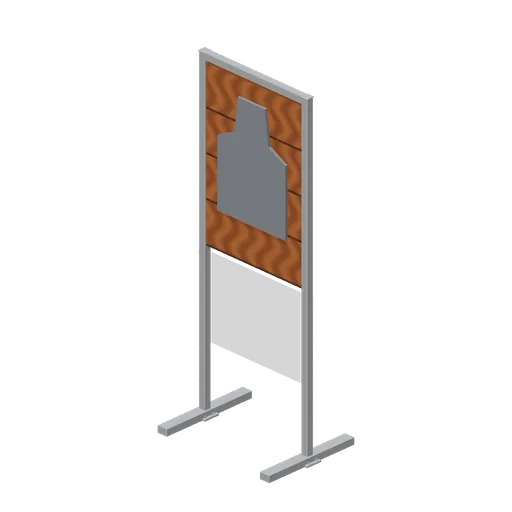 Silhouette target (FPS Weapon Set and Firing Range)