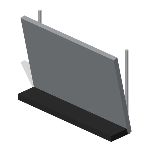Angled backstop (FPS Weapon Set and Firing Range)