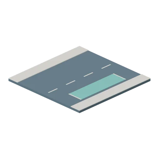 Road Bus Stop (Voxel City Districts)