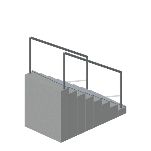 Descending stair module (Liminal Spaces Kit)