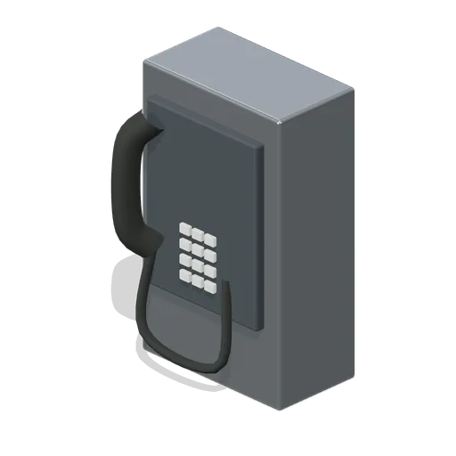 Silent payphone (Liminal Spaces Kit)