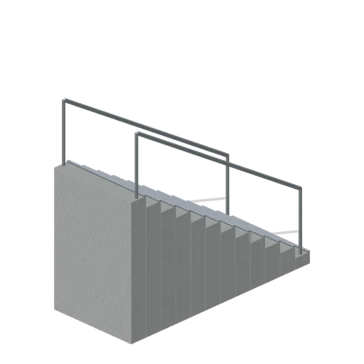 Stairwell flight (Liminal Spaces Kit)