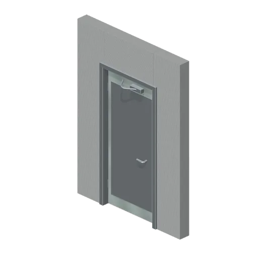 Pivoted fire door (Liminal Spaces Kit)