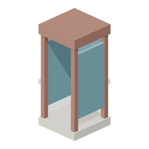 Telephone Kiosk (Voxel City Districts)