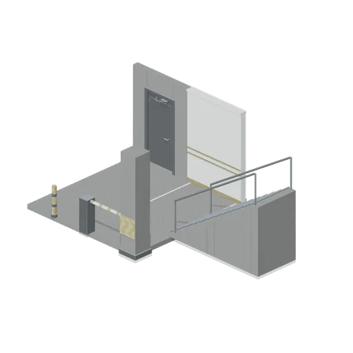 Garage to stairwell (Liminal Spaces Kit)