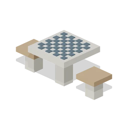 Chess Table (Voxel City Districts)